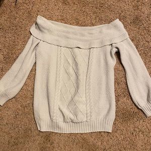 Off shoulder sweater